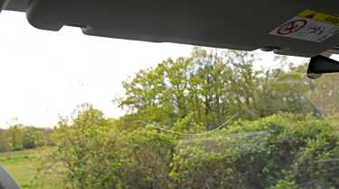 Ineos Grenadier Trialmaster long-termer - windscreen crack